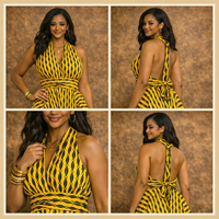 Infinity Multiway Midi Jurk van Afrikaanse Print