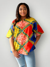 Afbeelding in Gallery-weergave laden, Dashiki Top van Afrikaanse Print - Multicolor 5
