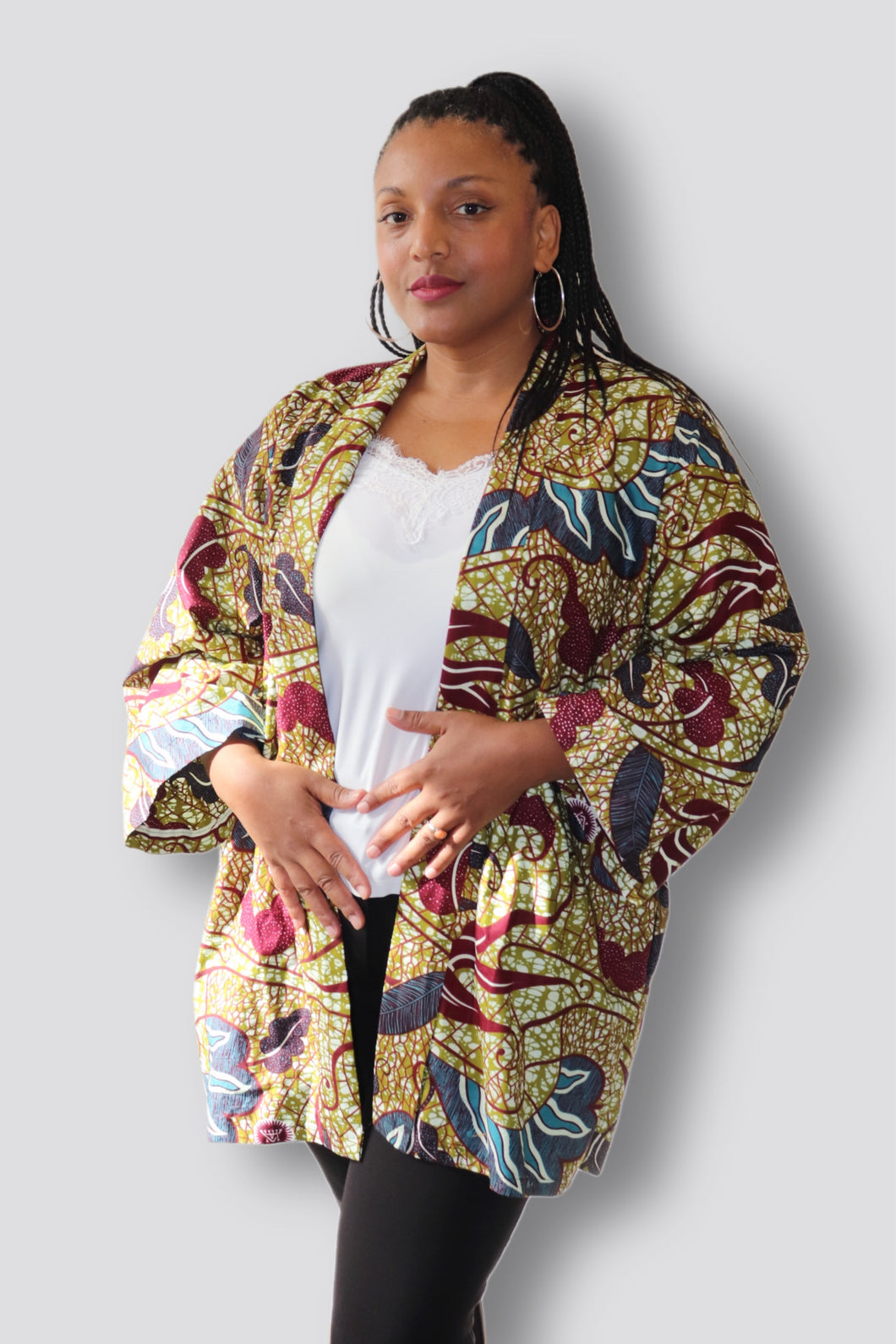 Kimono van Afrikaanse Print - Multicolor