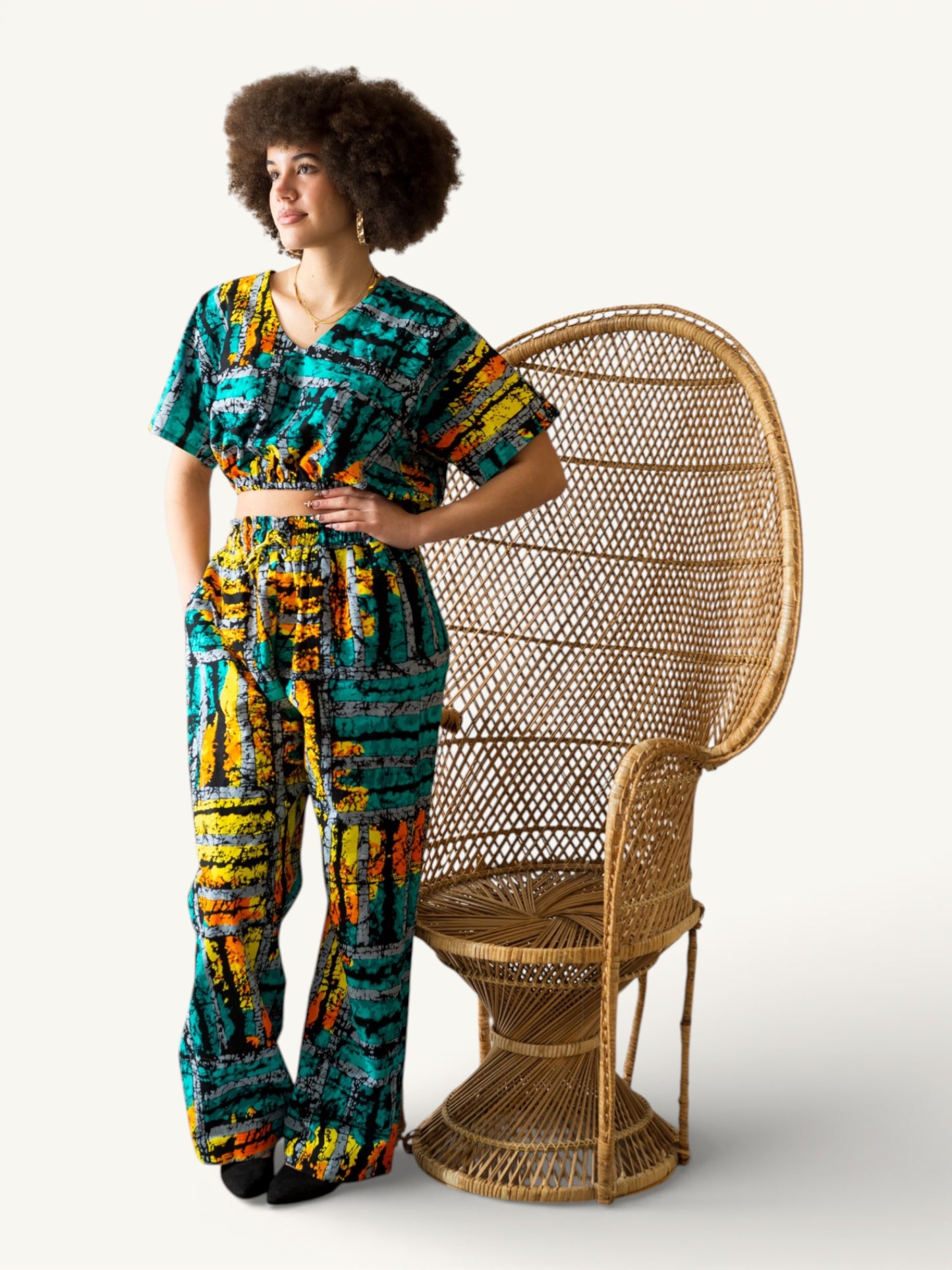 Baggy Broek –Crop Top Set