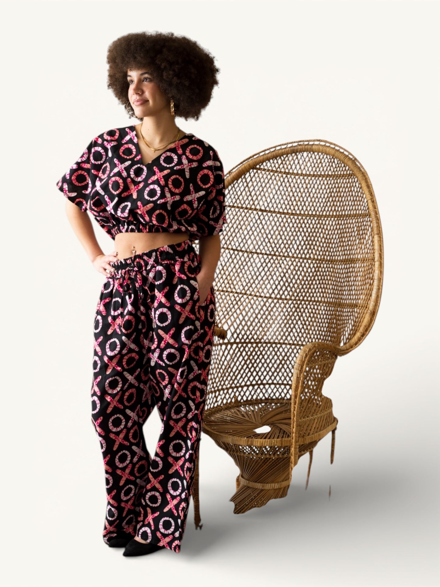 Baggy Broek –Crop Top Set