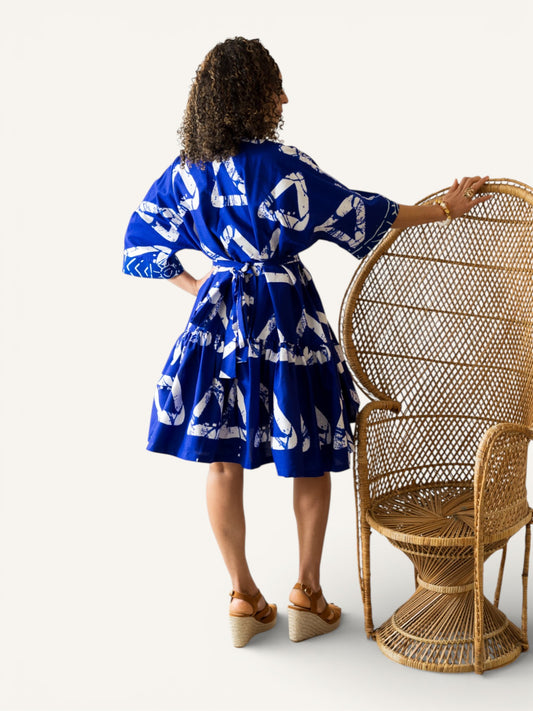 Bubu jurk met Batik Print