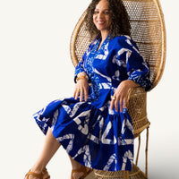 Bubu jurk met Batik Print