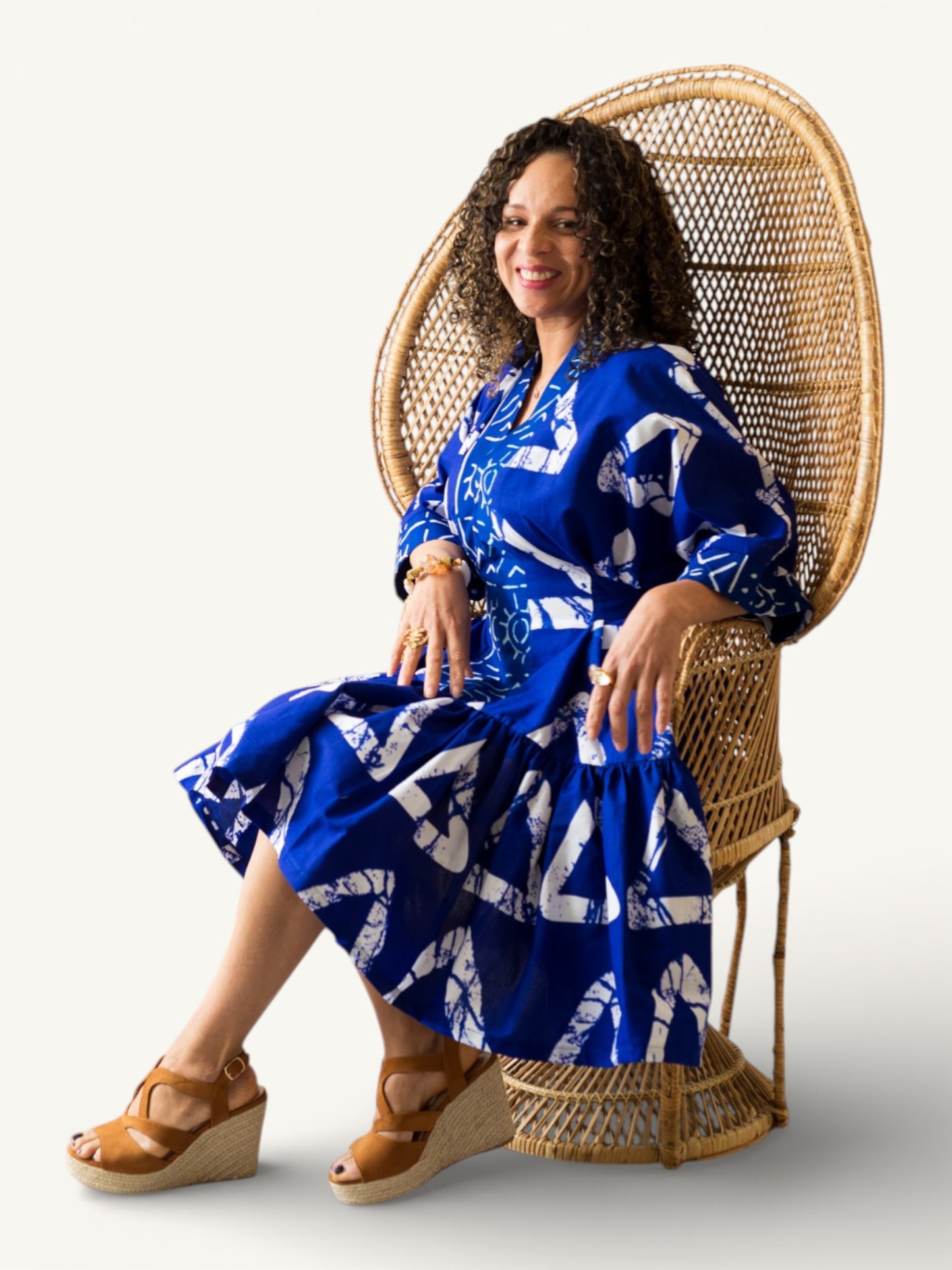 Bubu jurk met Batik Print