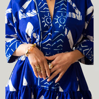 Bubu jurk met Batik Print