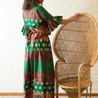 Rok-Top Set meteen Trompetmouwen