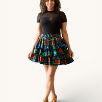 Gelaagde Print Rok