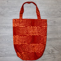 Tote Tas in Afrikaanse Print - Oranje Bruin