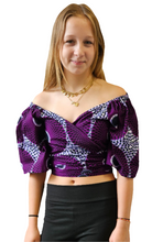 Afbeelding in Gallery-weergave laden, Off Shoulder Wrap Top van    Afrikaanse Wax-Print
