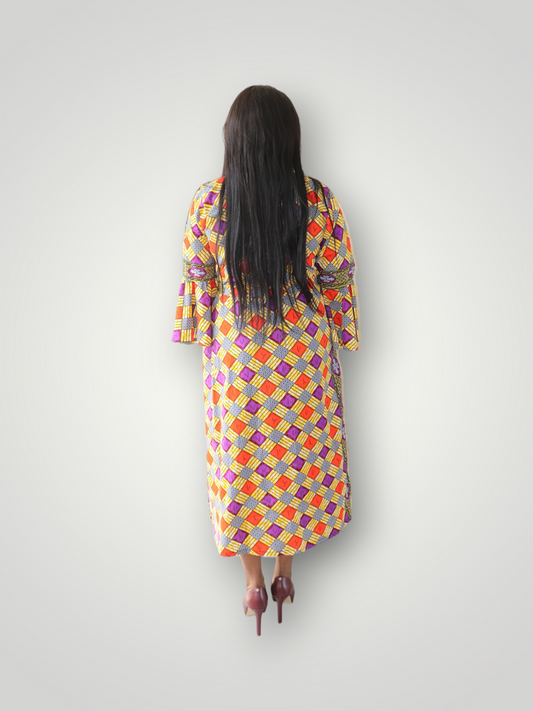 Maxi Jurk  Afrikaanse Print