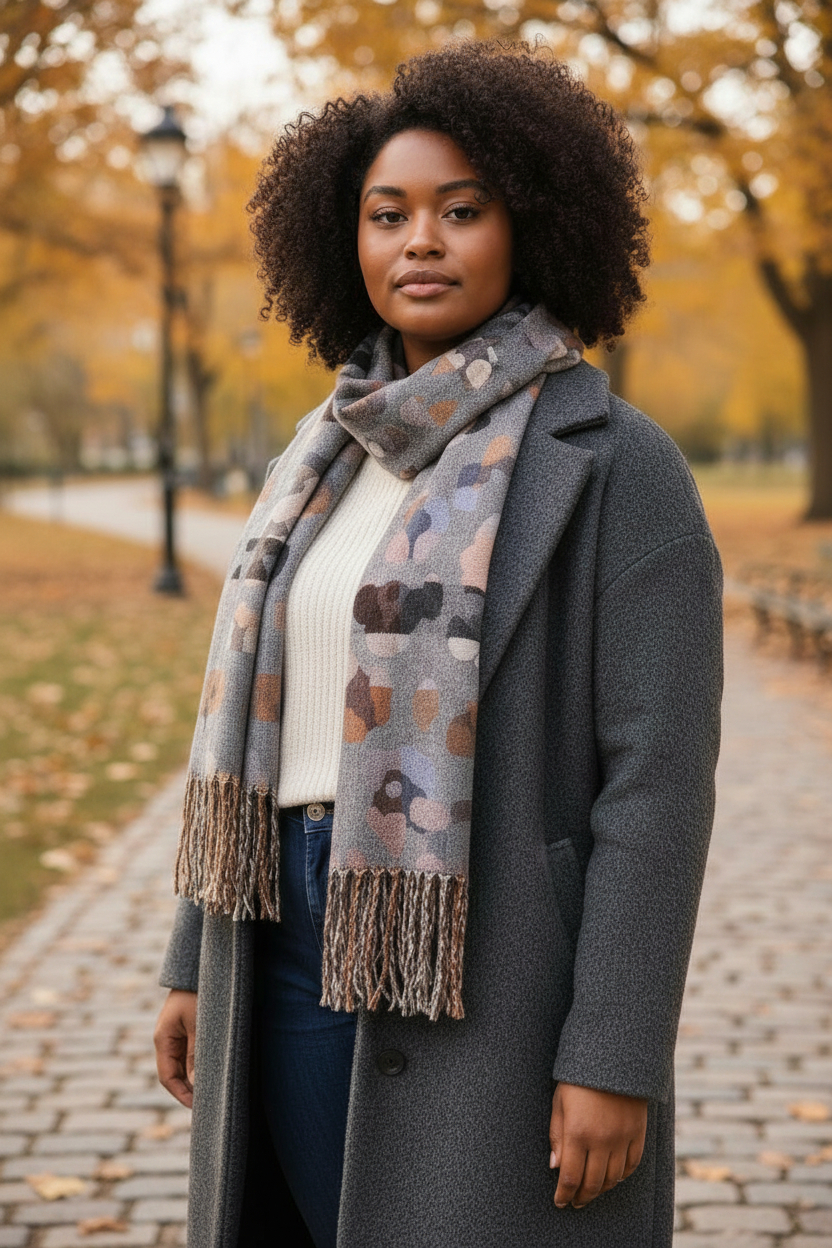 NANA sjaal met luipaardmotief