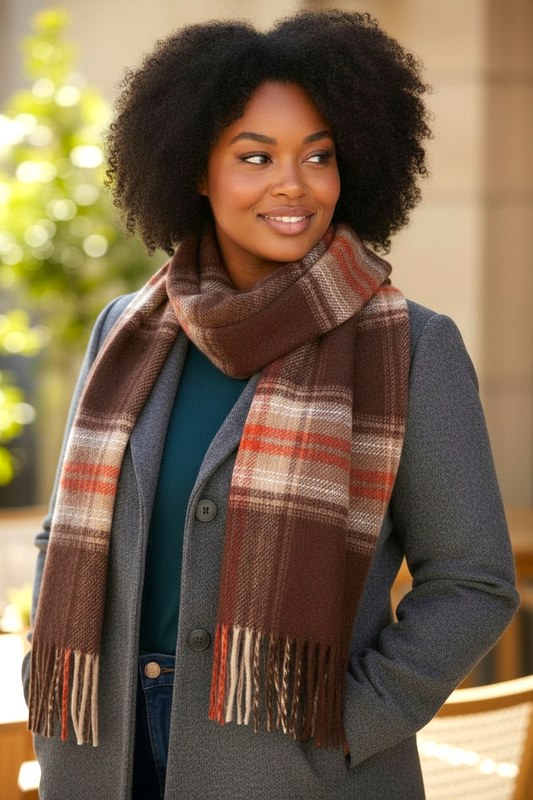 NANA Geruite wollen sjaal