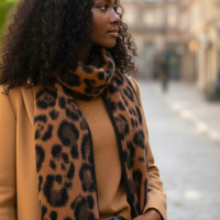 NANA sjaal met luipaardmotief