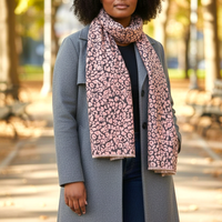 NANA Sjaal Roze Leopard-Motief