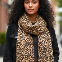 NANA Sjaal Camel Leopard-Motief