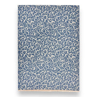 Wintersjaal met luipaardprint en franjes