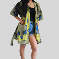 Kimono Vest van Afrikaanse Print