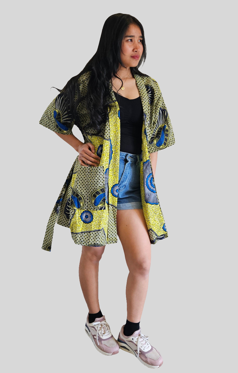 Kimono Vest van Afrikaanse Print