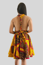 Afbeelding in Gallery-weergave laden, Infinity Multiway Midi Jurk van Afrikaanse Print
