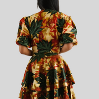 Wrap Top en Midi Rok  Co-ord Set