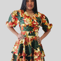 Wrap Top en Midi Rok  Co-ord Set