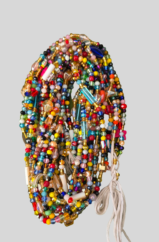 Waist Beads / Afrikaanse Heupketting -Multicolor (Traditioneel niet-elastisch koord