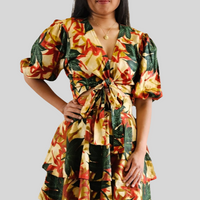 Wrap Top en Midi Rok  Co-ord Set