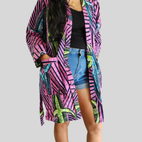 Kimono Vest van Afrikaanse Print