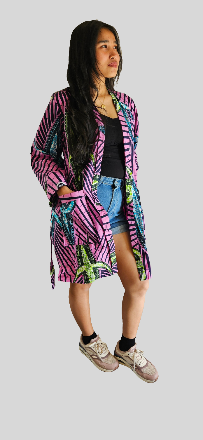 Kimono Vest van Afrikaanse Print