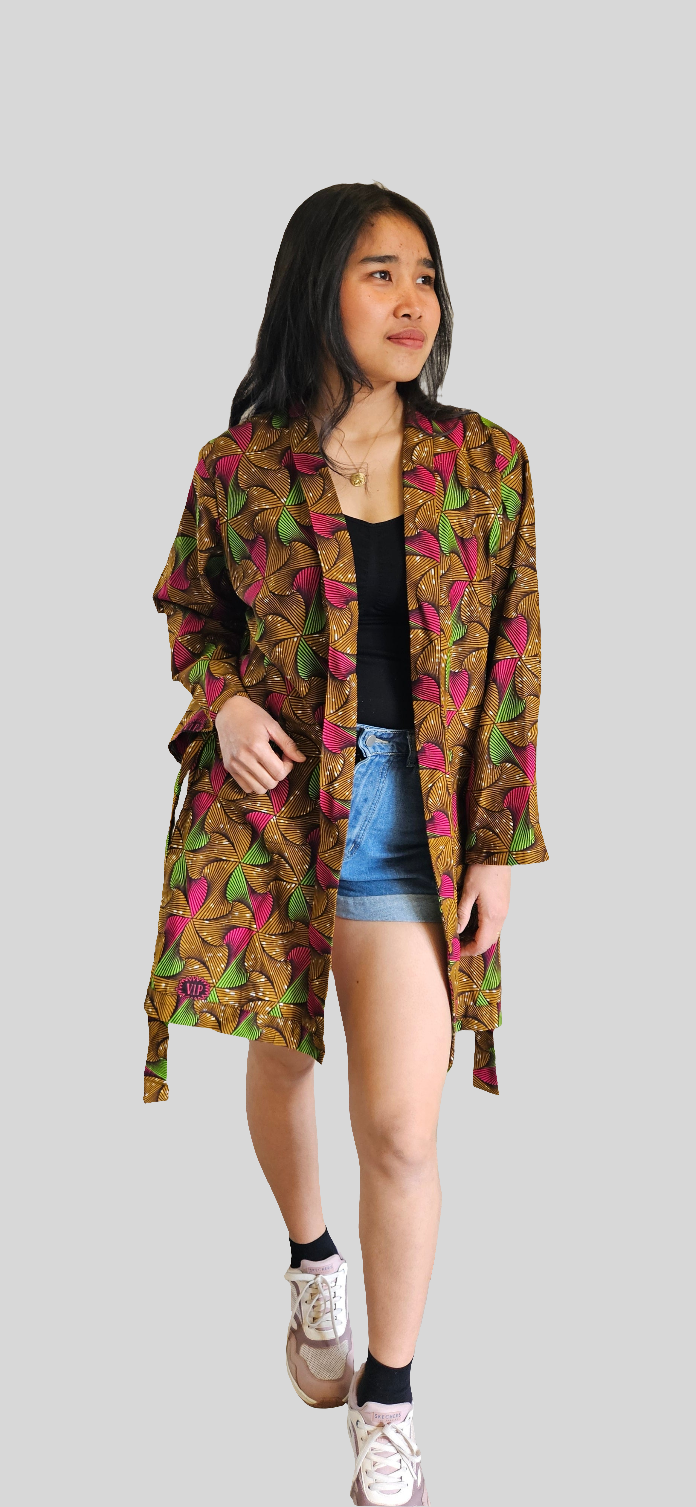Kimono Vest van Afrikaanse Print