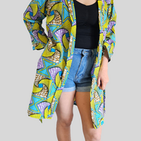 Kimono Vest van Afrikaanse Print