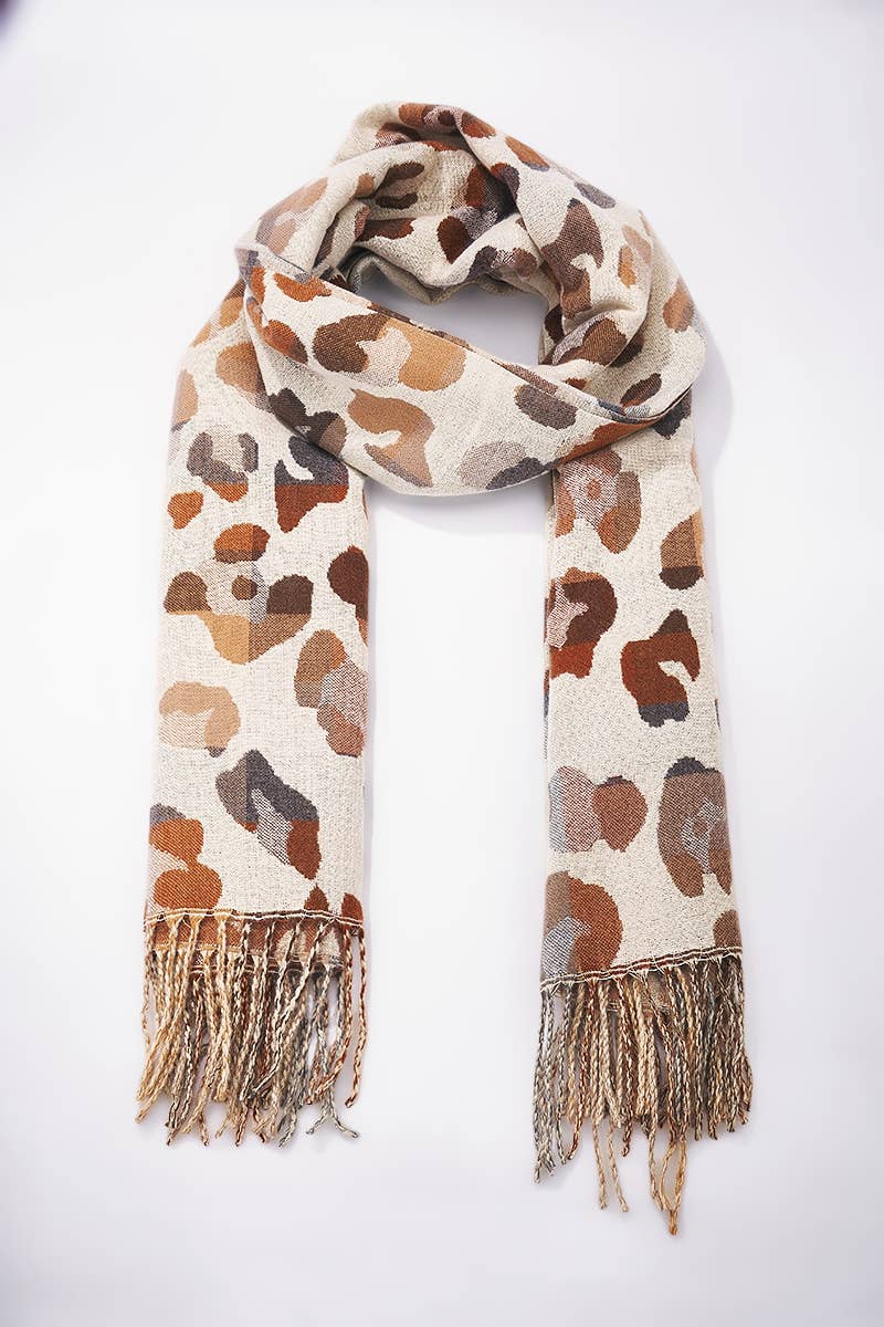 NANA sjaal met luipaardmotief