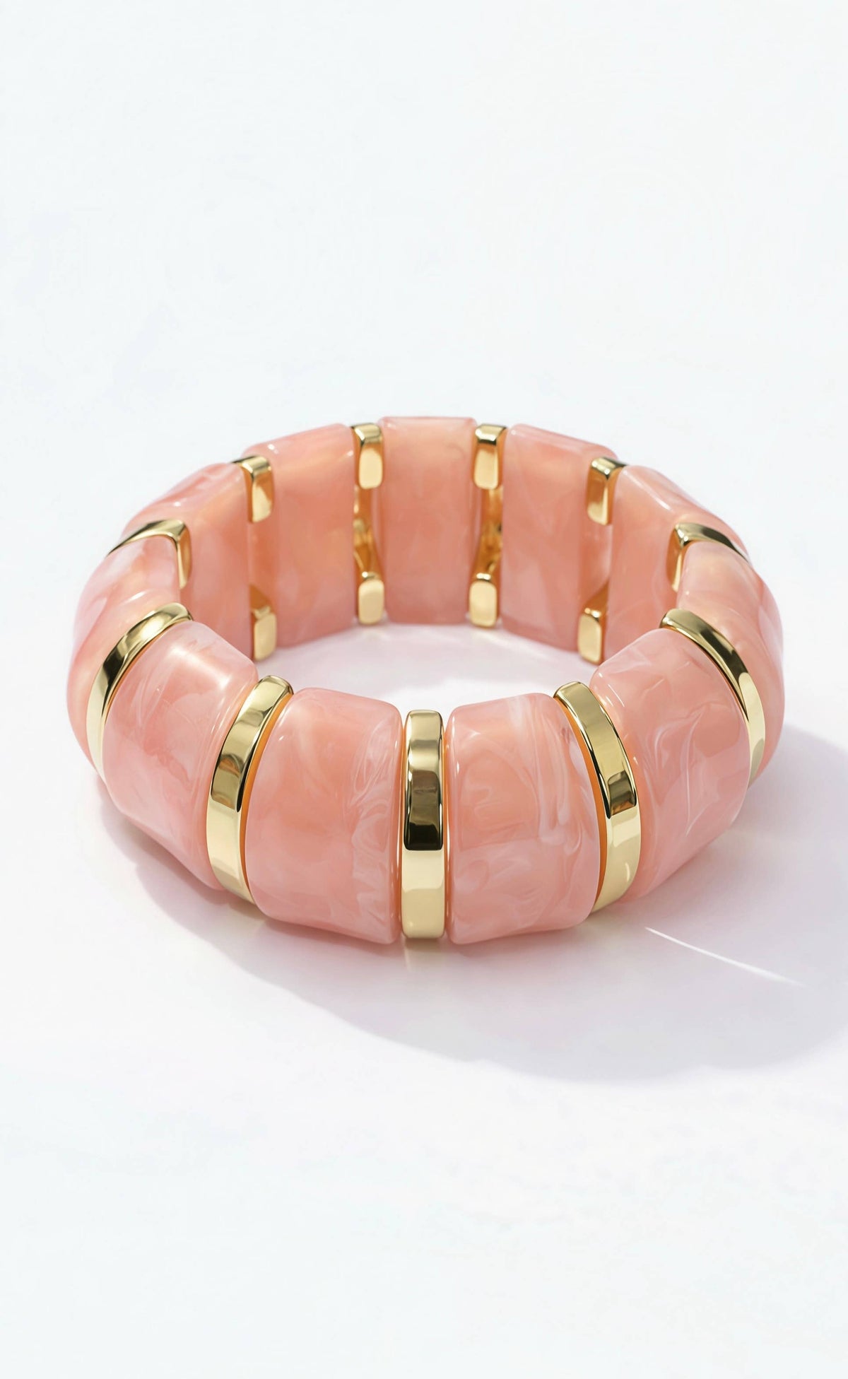 Fantasiearmband 3WY03: Bruin / Acryl 70%, CCB 30%