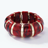 Fantasiearmband 3WY03: Bruin / Acryl 70%, CCB 30%