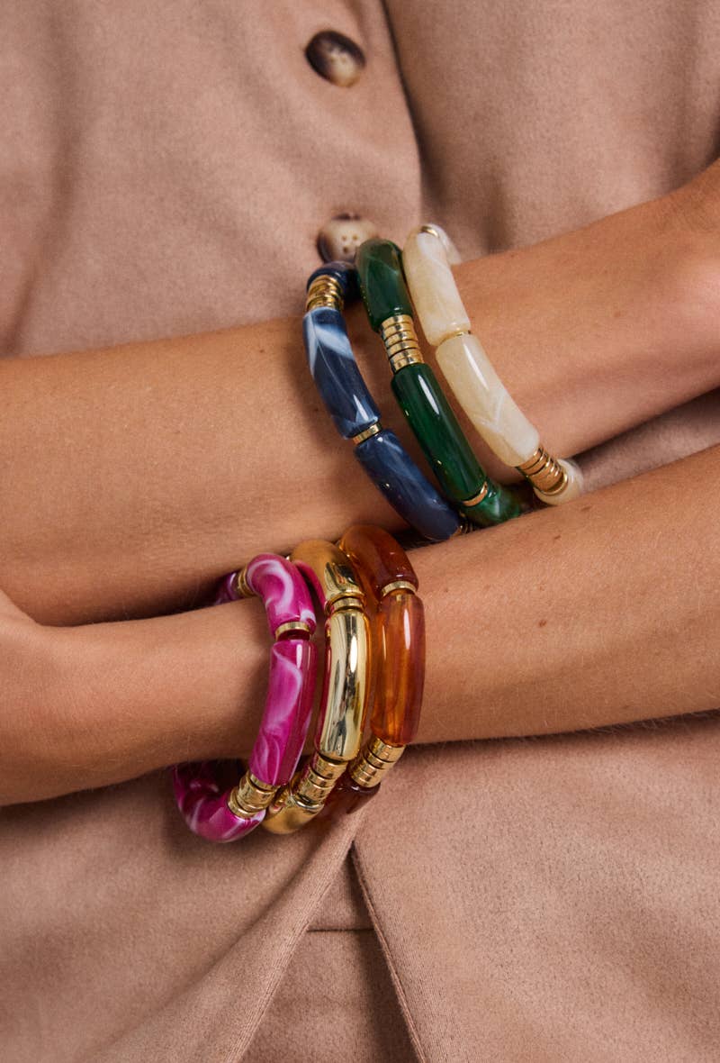 Elastische gekleurde armband