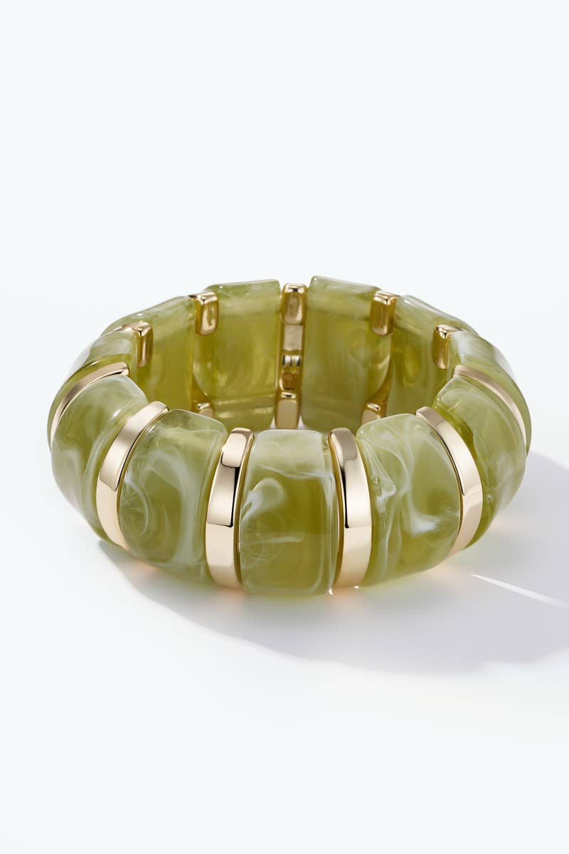 Fantasiearmband 3WY03: Taupe / Acryl 70%, CCB 30%
