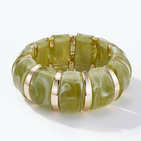 Fantasiearmband 3WY03: Beige / Acryl 70%, CCB 30%