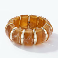 Fantasiearmband 3WY03: Beige / Acryl 70%, CCB 30%