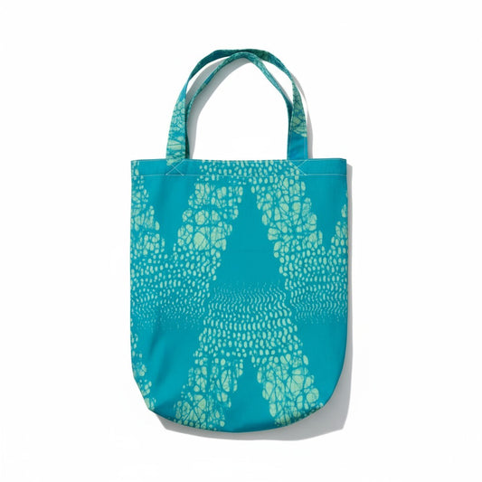 Tote Tas in Afrikaanse Print - Licht Blauw