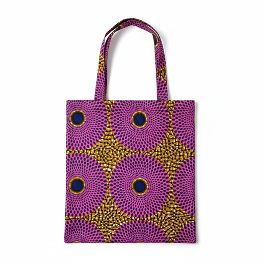 Tote Tas in Afrikaanse Print - Roze