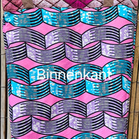 Tote Tas in Afrikaanse Print - Licht Roze /Fuschia