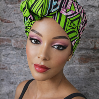 Hoofddoek/Headwrap in Afrikaanse Print