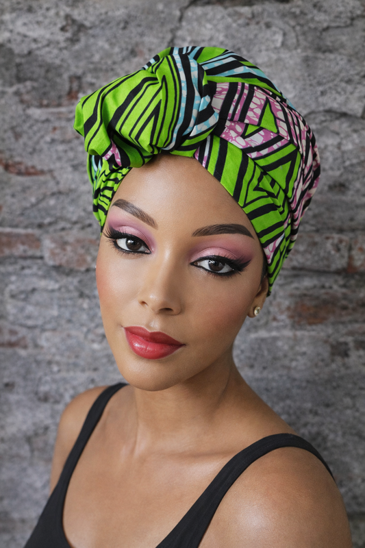 Hoofddoek/Headwrap in Afrikaanse Print