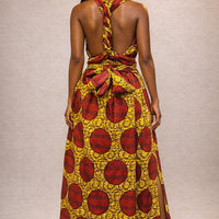 Infinity Multiway Maxi Jurk van Afrikaanse Print -