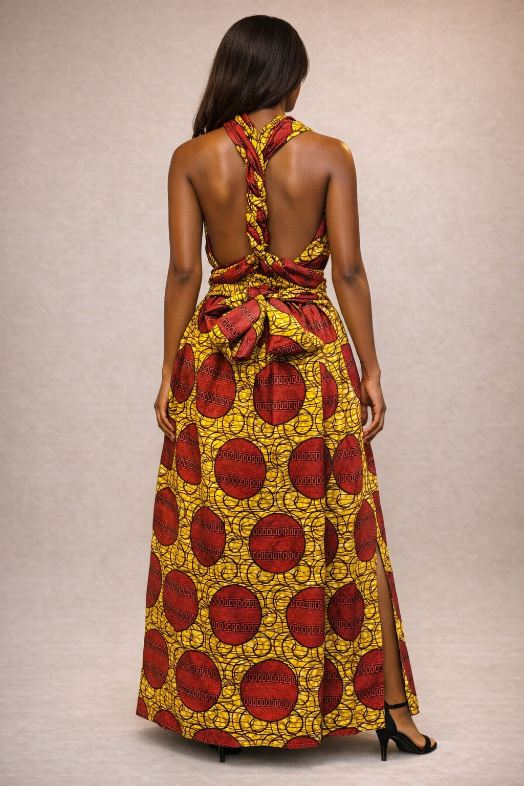 Infinity Multiway Maxi Jurk van Afrikaanse Print -