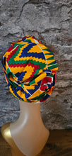 Charger l&#39;image dans la galerie, Hoofddoek/Headwrap in Afrikaanse Print
