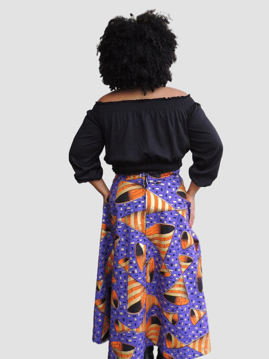 Maxi Rok van Afrikaanse Print