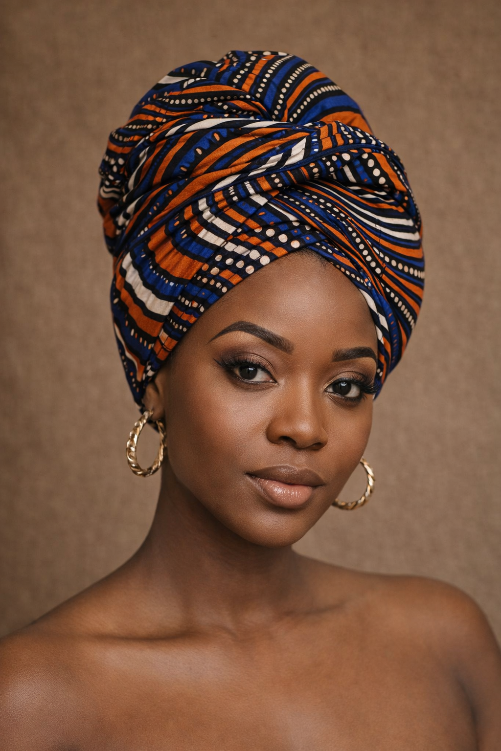 Hoofddoek/Headwrap in Afrikaanse Print