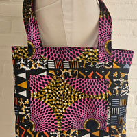 Tote Tas in Afrikaanse Print - Roze