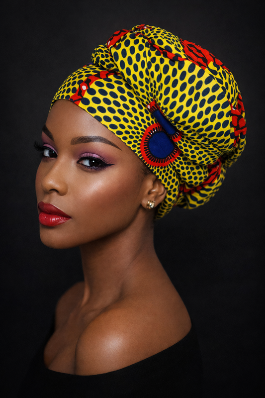 Hoofddoek/Headwrap in Afrikaanse Print